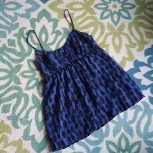 INC International Concepts Blue and Black Women's Top